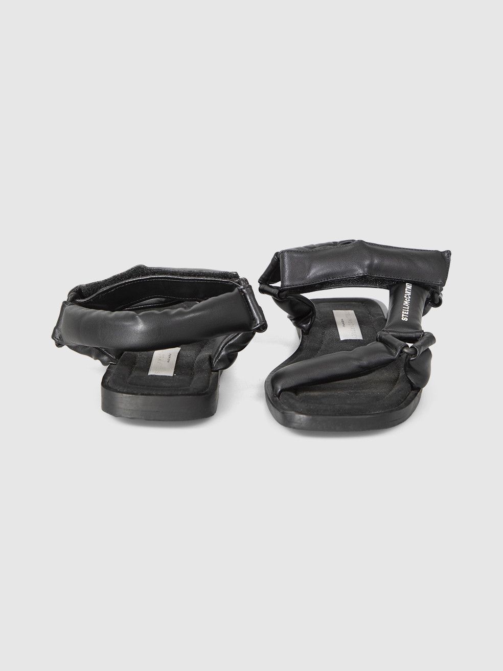 Stella McCartney Black Hemera Logo Sandals Size US 7 / IT 37 - 4 Thumbnail