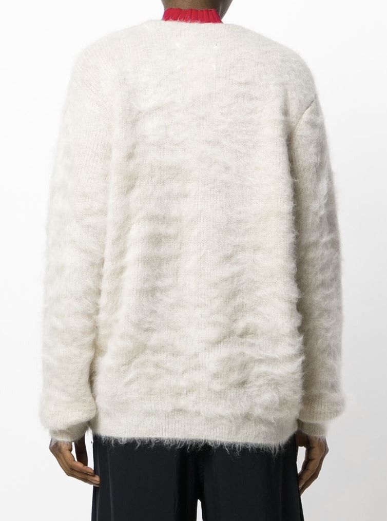 Maison Margiela Mohair Oversized Slouchy Fuzzy Cardigan Cobain Size US M / EU 48-50 / 2 - 13 Thumbnail