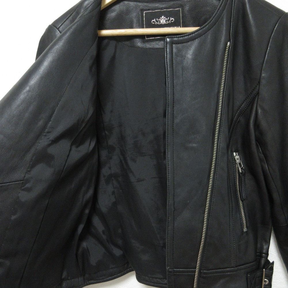Other Other GRACE CONTINENTAL Lace Up Riders Jacket Blouson Leather Outerwear DUTY FREE for USA Size ONE SIZE - 3 Thumbnail