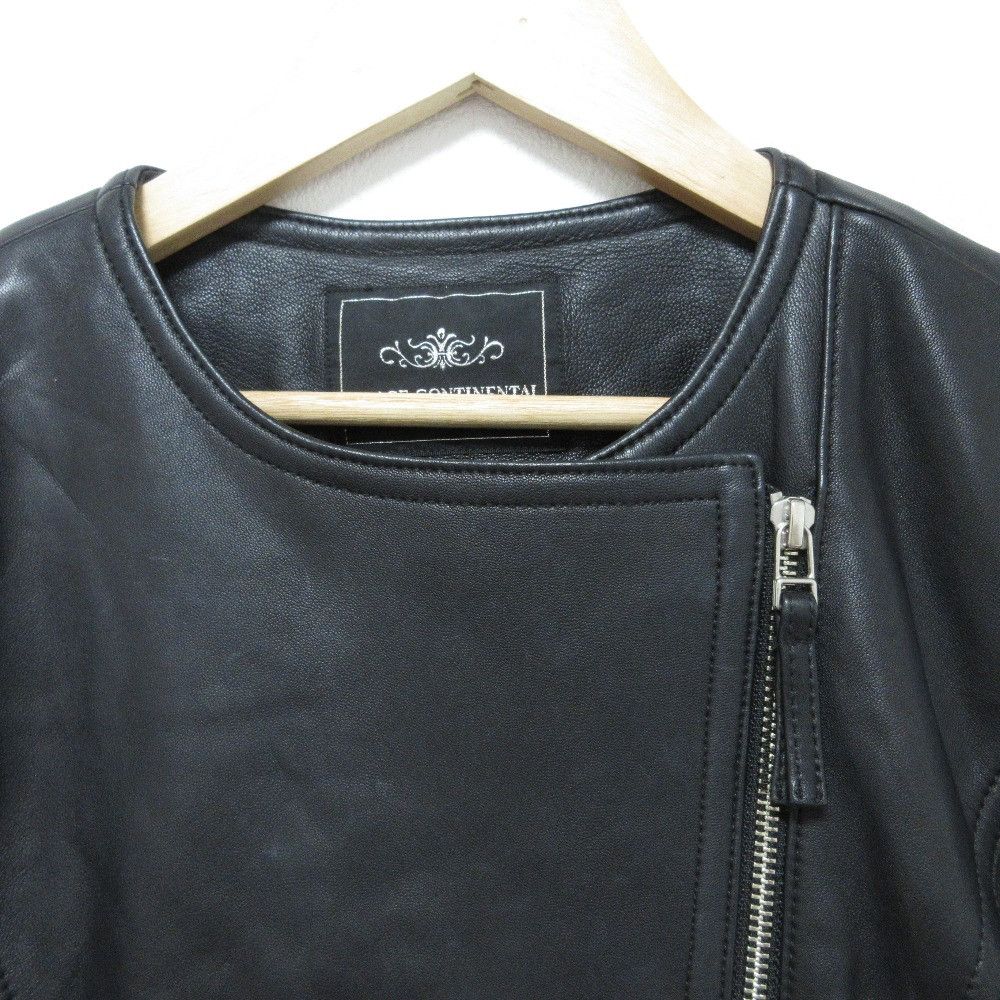 Other Other GRACE CONTINENTAL Lace Up Riders Jacket Blouson Leather Outerwear DUTY FREE for USA Size ONE SIZE - 4 Thumbnail