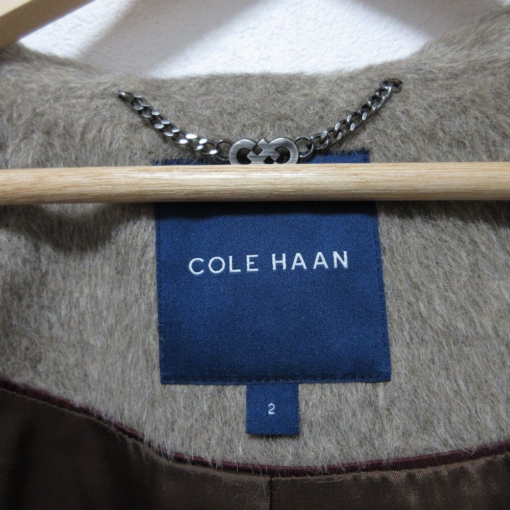 Other Other Cole Haan Alpaca Big Collar Shaggy Coat Natural Material Outerwear DUTY FREE for USA Size ONE SIZE - 9 Thumbnail