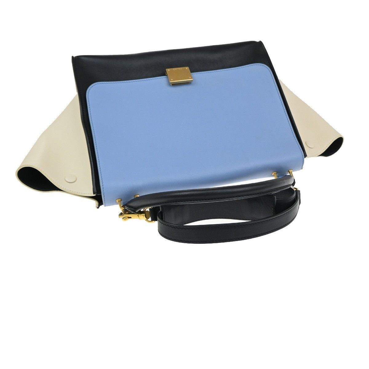 Celine Celine Tricolor Trapeze Bag Leather Size ONE SIZE - 10 Thumbnail