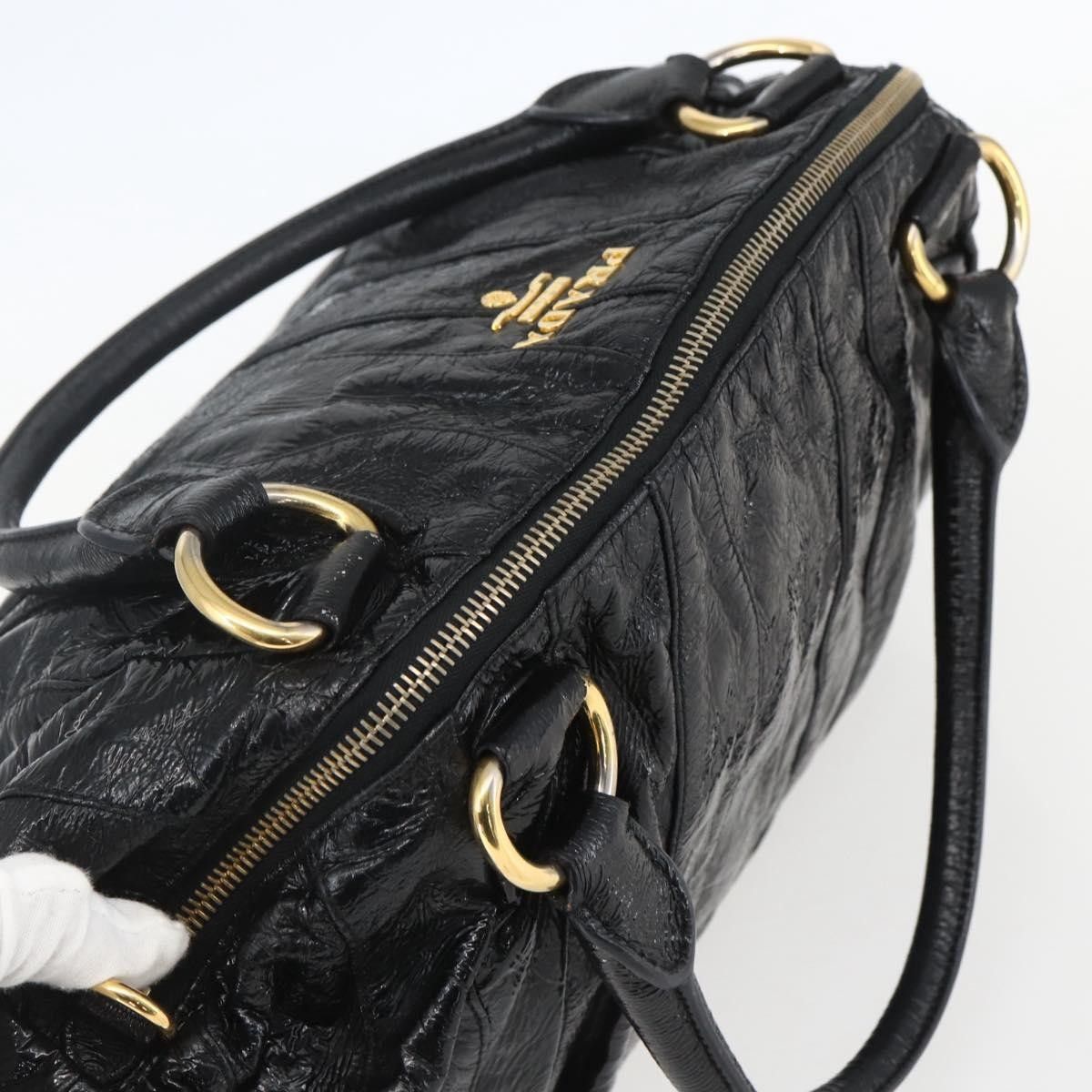 Prada Prada Waves Hobo Leather and Tessuto Size ONE SIZE - 18 Thumbnail