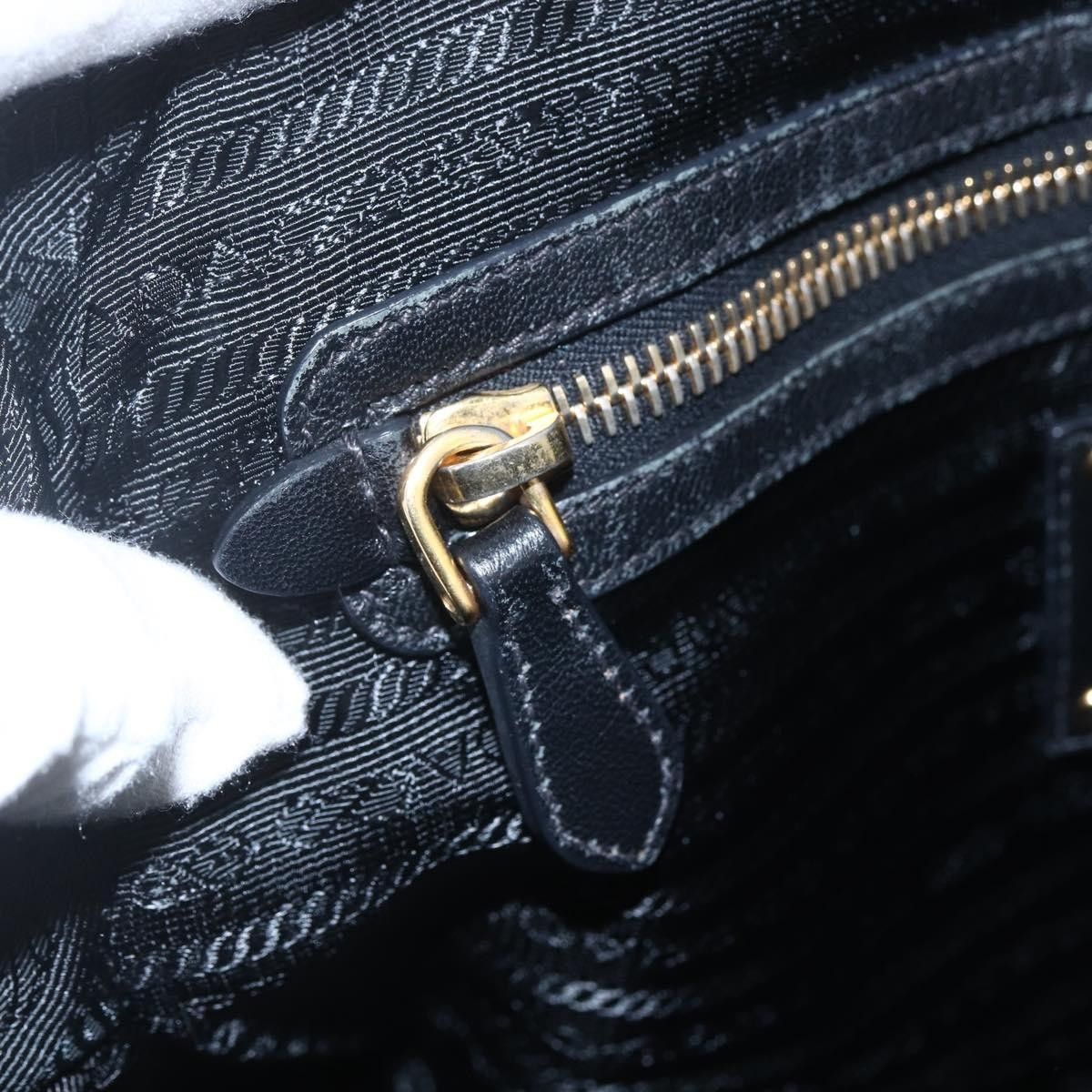 Prada Prada Waves Hobo Leather and Tessuto Size ONE SIZE - 15 Thumbnail