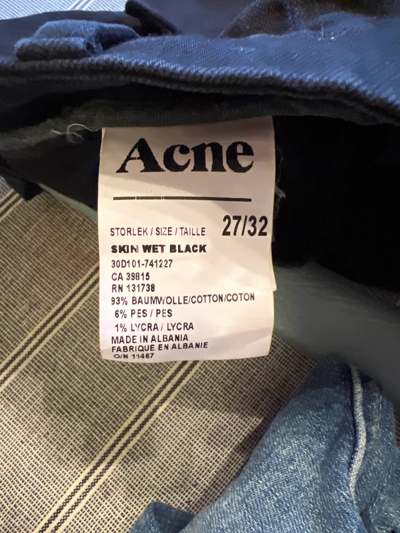 Acne Studios Acne Studios SKIN WET BLACK Pants Size 27" / US 4 / IT 40 - 3 Thumbnail