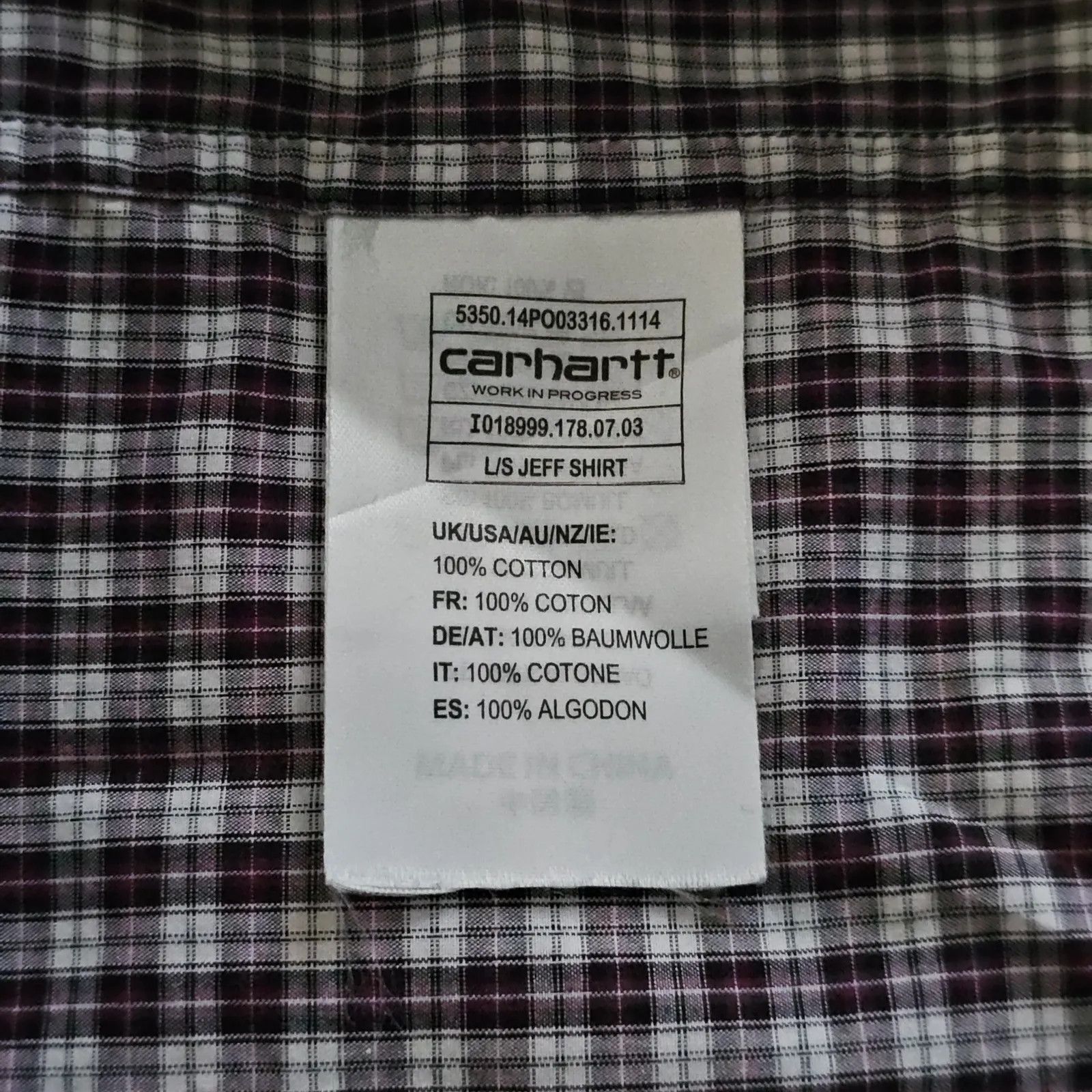 Carhartt Carhartt J/S Jeff Shirt Shirt Size US S / EU 44-46 / 1 - 3 Thumbnail
