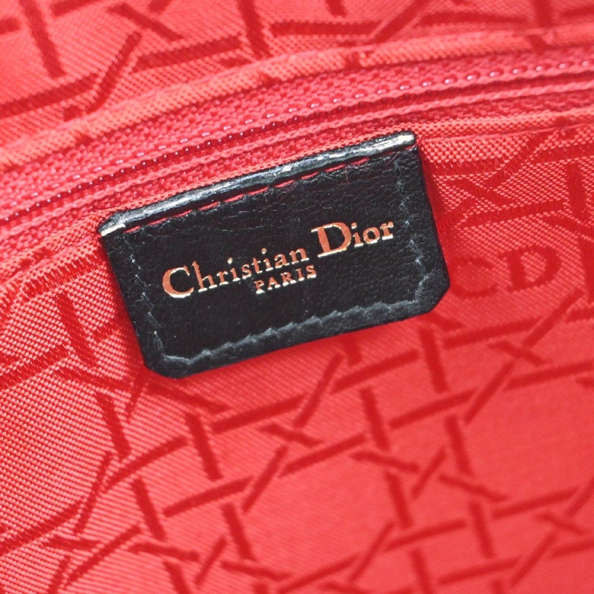 Dior Christian Dior Vintage Lady Dior Bag Cannage Quilt Lambskin Size ONE SIZE - 6 Thumbnail