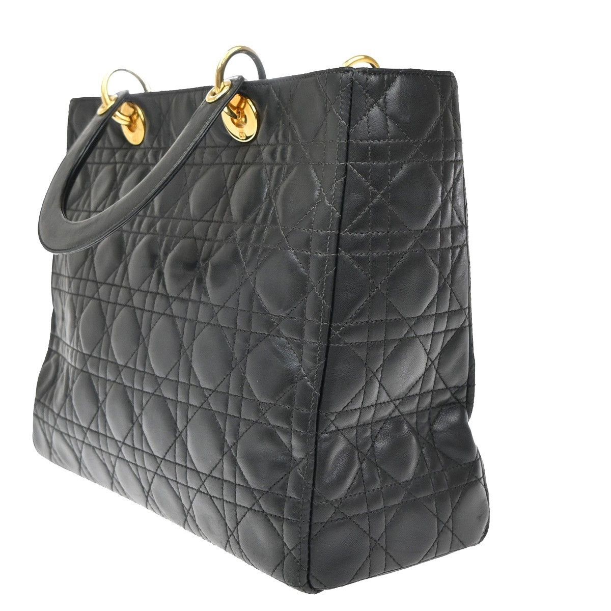 Dior Christian Dior Vintage Lady Dior Bag Cannage Quilt Lambskin Size ONE SIZE - 4 Thumbnail