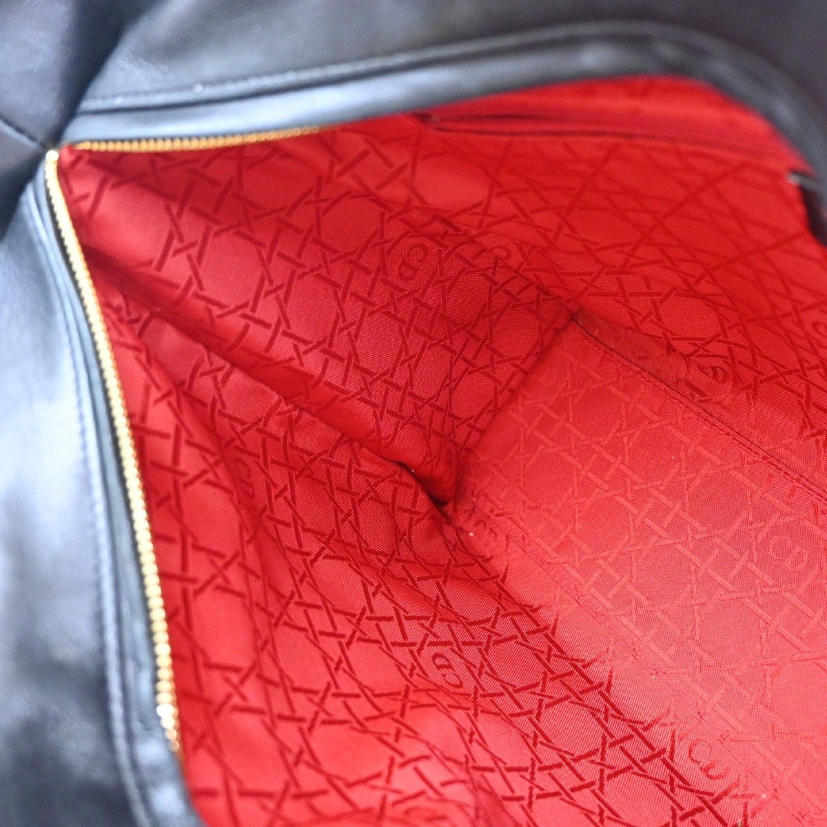 Dior Christian Dior Vintage Lady Dior Bag Cannage Quilt Lambskin Size ONE SIZE - 14 Thumbnail