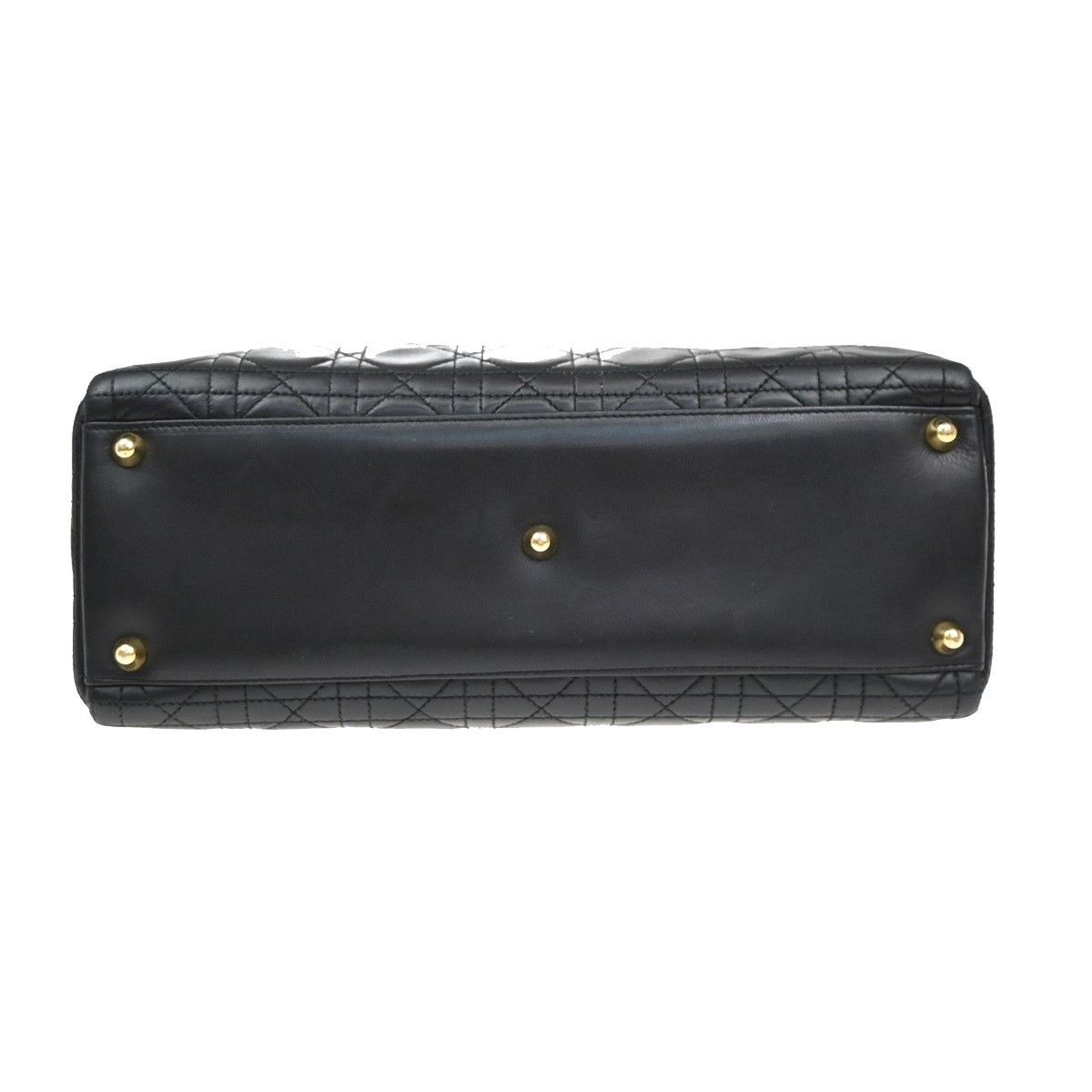 Dior Christian Dior Vintage Lady Dior Bag Cannage Quilt Lambskin Size ONE SIZE - 12 Thumbnail