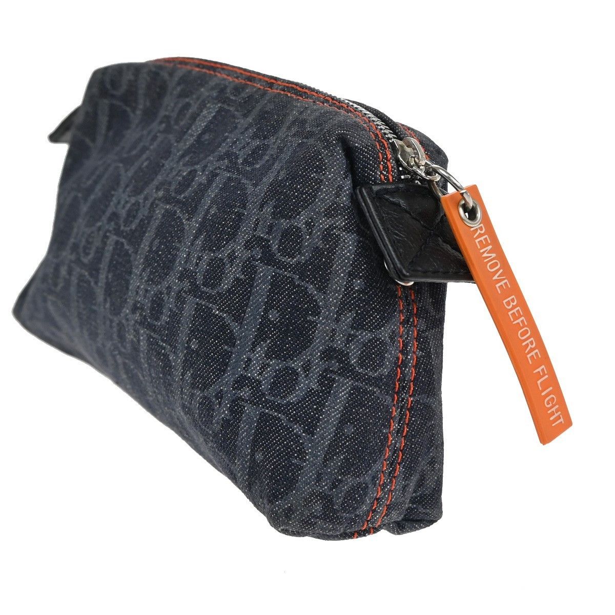 Dior Christian Dior Flight pouch Trotter Pattern Denim Size ONE SIZE - 4 Thumbnail