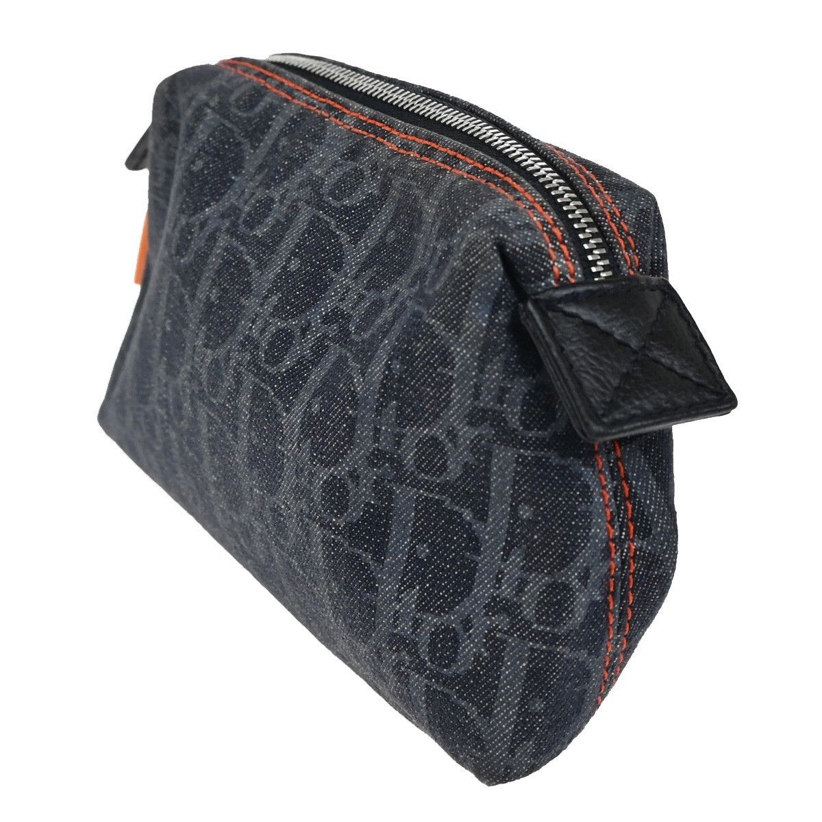 Dior Christian Dior Flight pouch Trotter Pattern Denim Size ONE SIZE - 3 Thumbnail