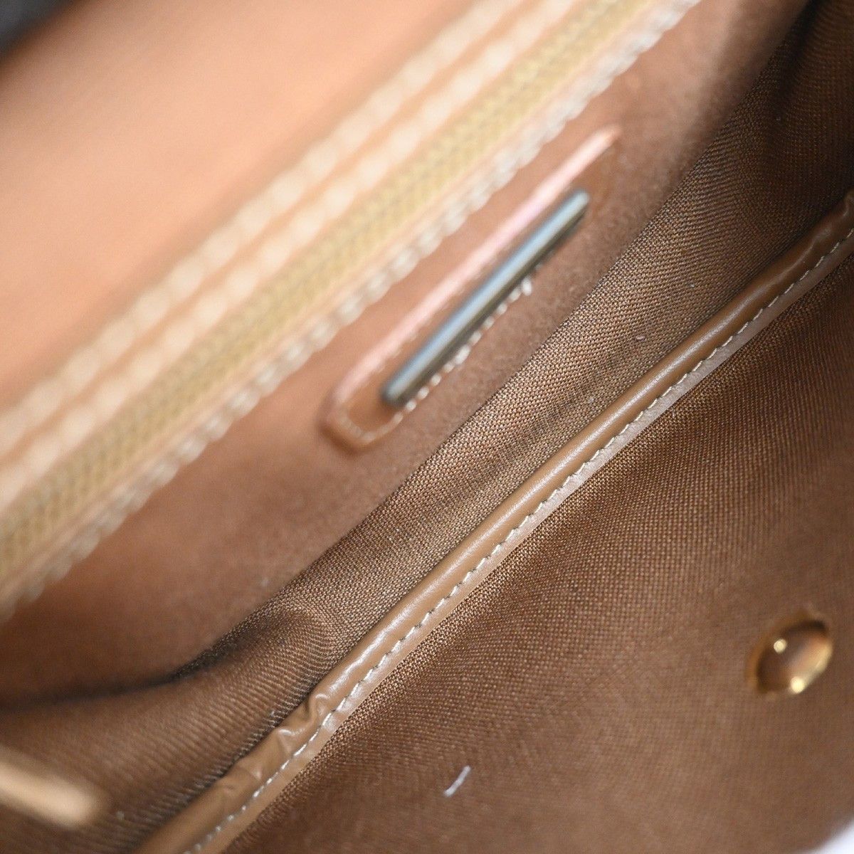 Dior Christian Dior Vintage Honeycomb Shoulder Bag Canvas and Leather Size ONE SIZE - 5 Thumbnail