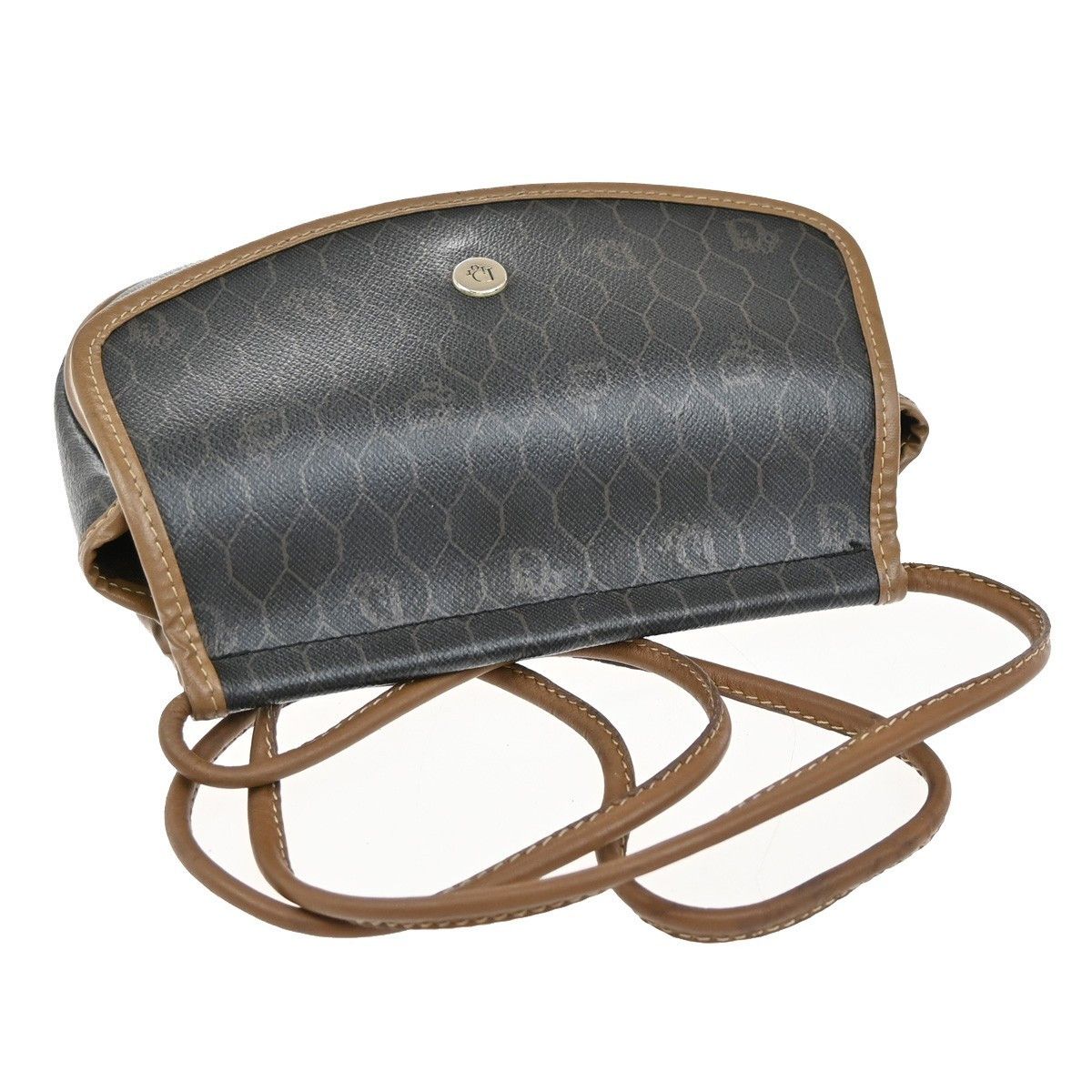 Dior Christian Dior Vintage Honeycomb Shoulder Bag Canvas and Leather Size ONE SIZE - 7 Thumbnail
