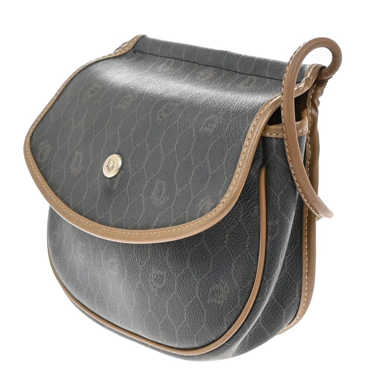 Dior Christian Dior Vintage Honeycomb Shoulder Bag Canvas and Leather Size ONE SIZE - 3 Thumbnail
