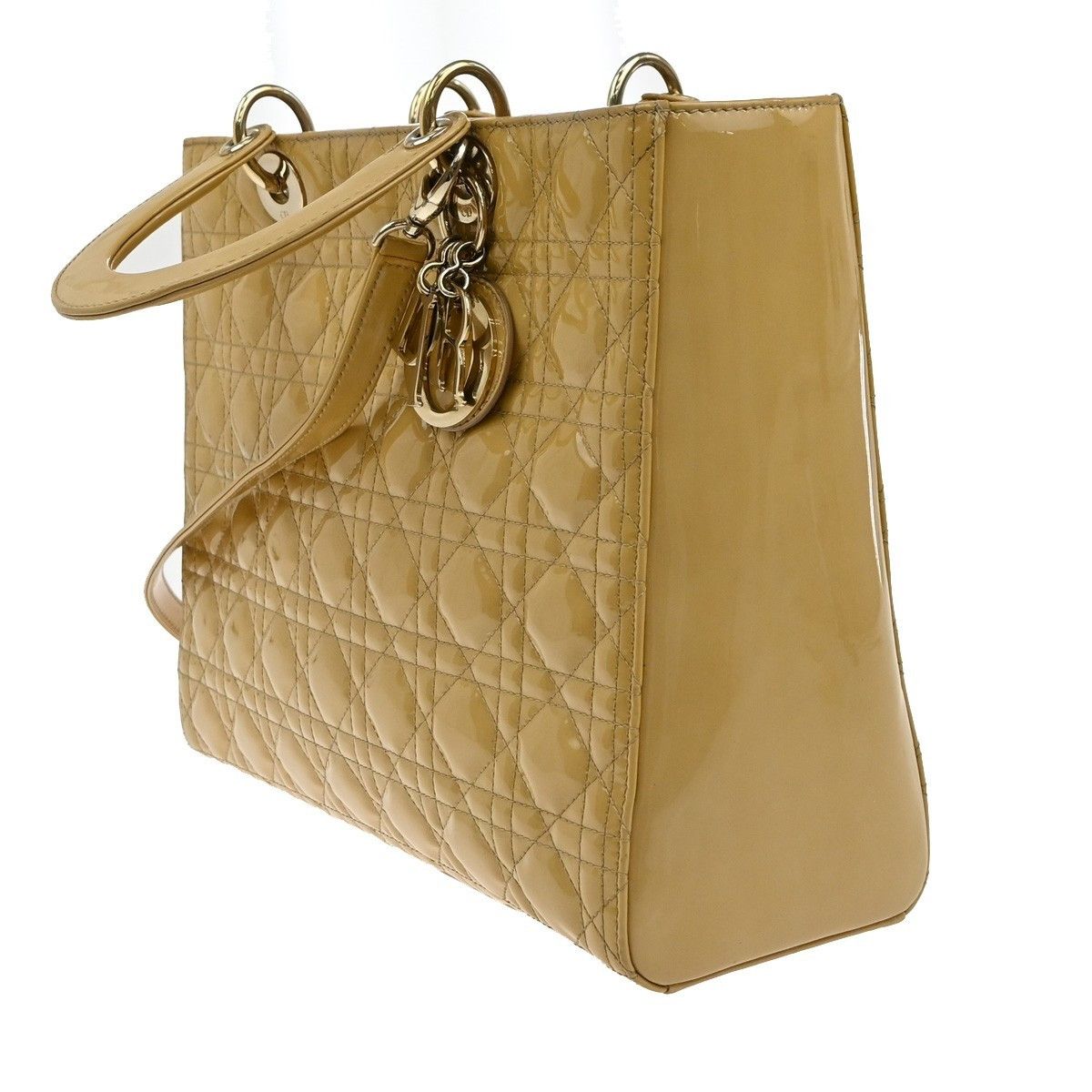 Dior Christian Dior Lady Dior Cannage Quilt Patent Size ONE SIZE - 3 Thumbnail