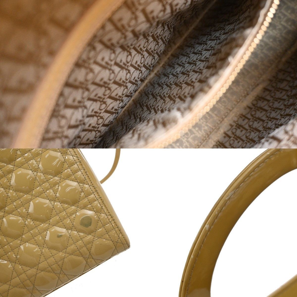 Dior Christian Dior Lady Dior Cannage Quilt Patent Size ONE SIZE - 15 Thumbnail