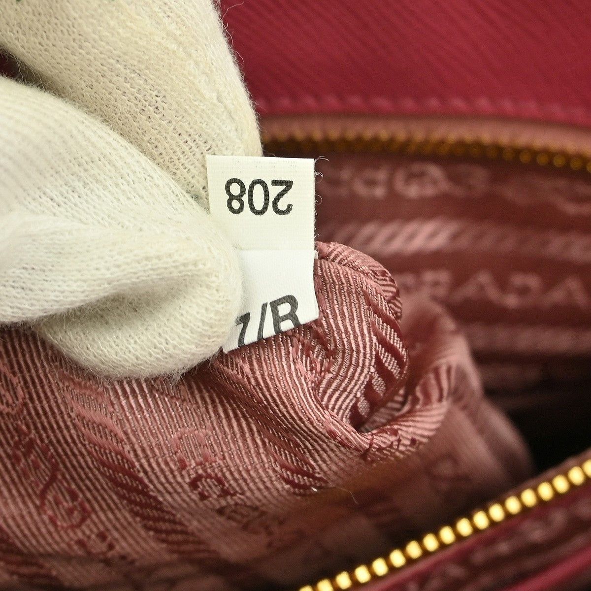 Prada Prada Double Zip Lux Tote Saffiano Leather Size ONE SIZE - 7 Thumbnail