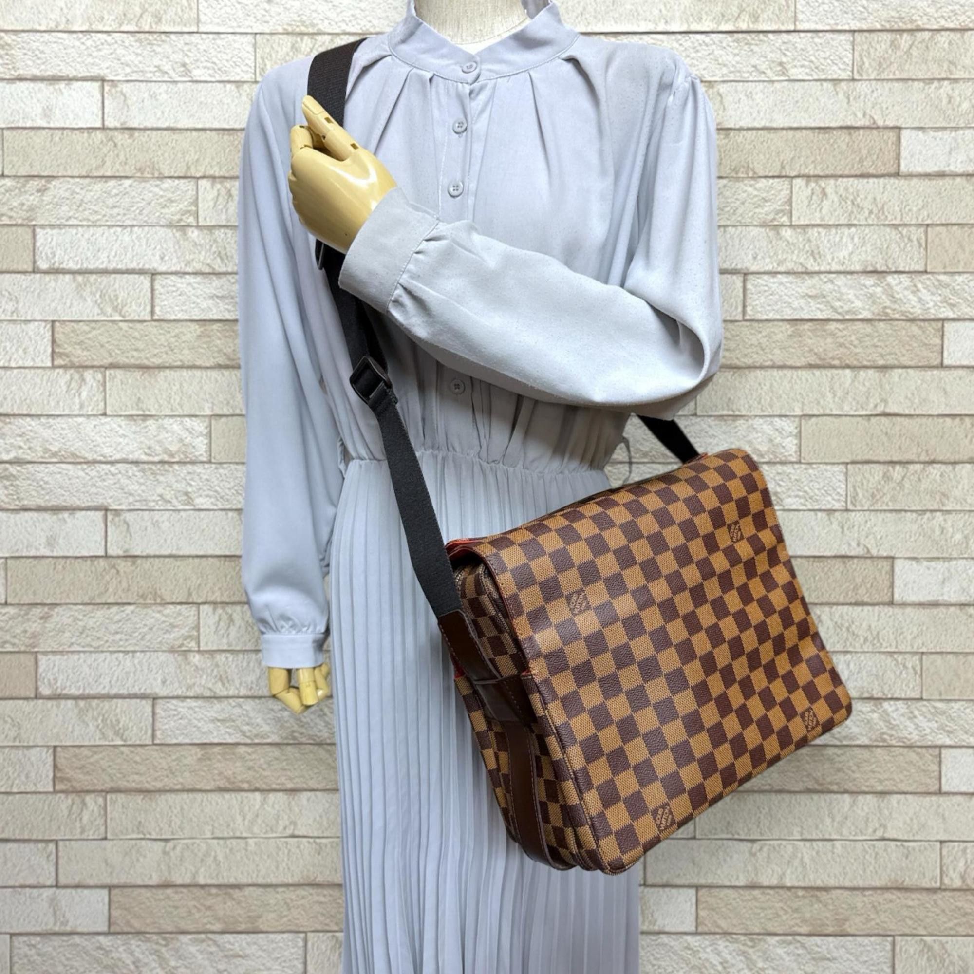 Louis Vuitton Pre-owned Louis Vuitton Naviglio Damier Shoulder Bag, Canvas N45255, Brown, Unisex Size ONE SIZE - 2 Thumbnail