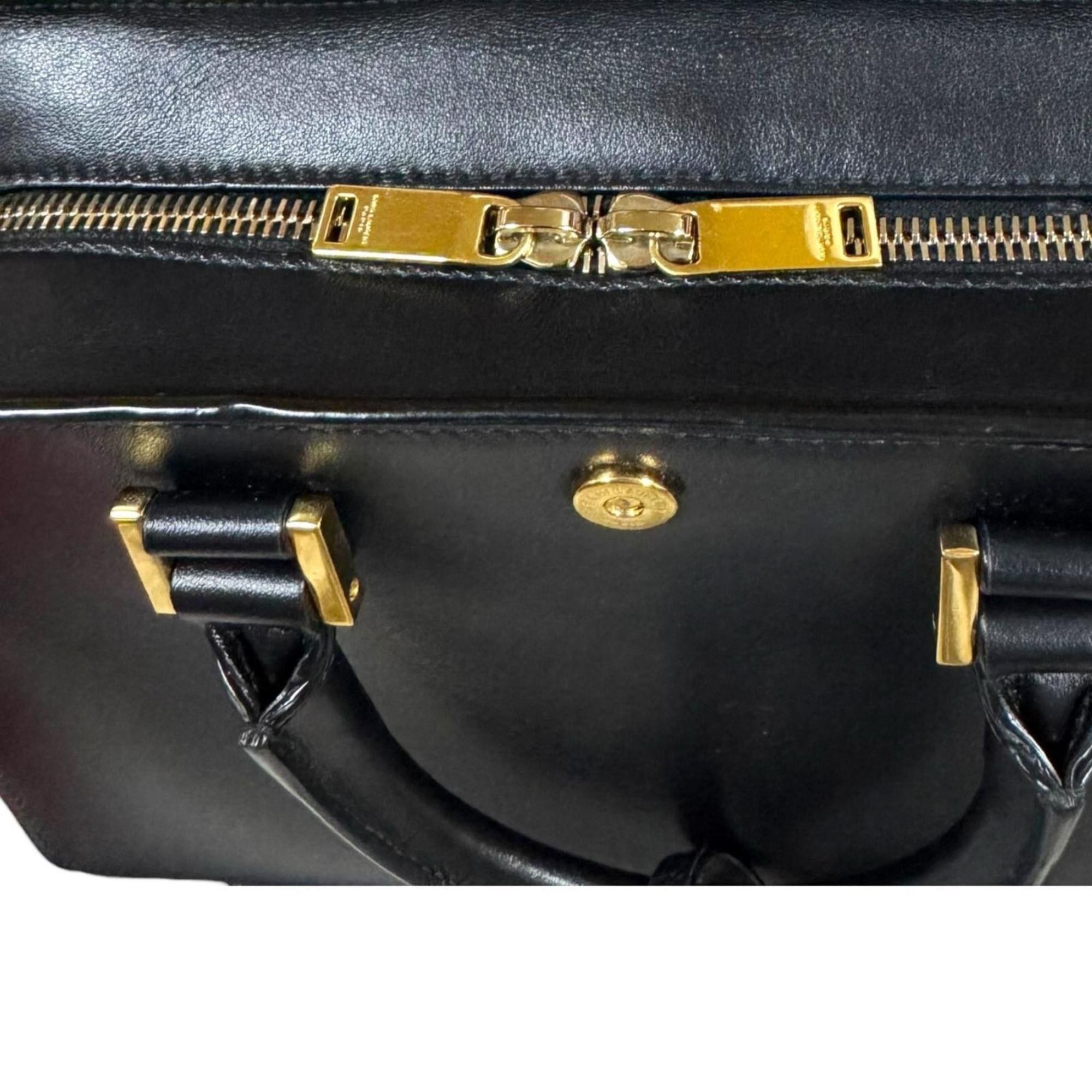 Saint Laurent Paris Saint Laurent Baby Cabas Shoulder Bag, Leather 568853, Black, Women's, Pre-owned, 2-Way Size ONE SIZE - 12 Thumbnail