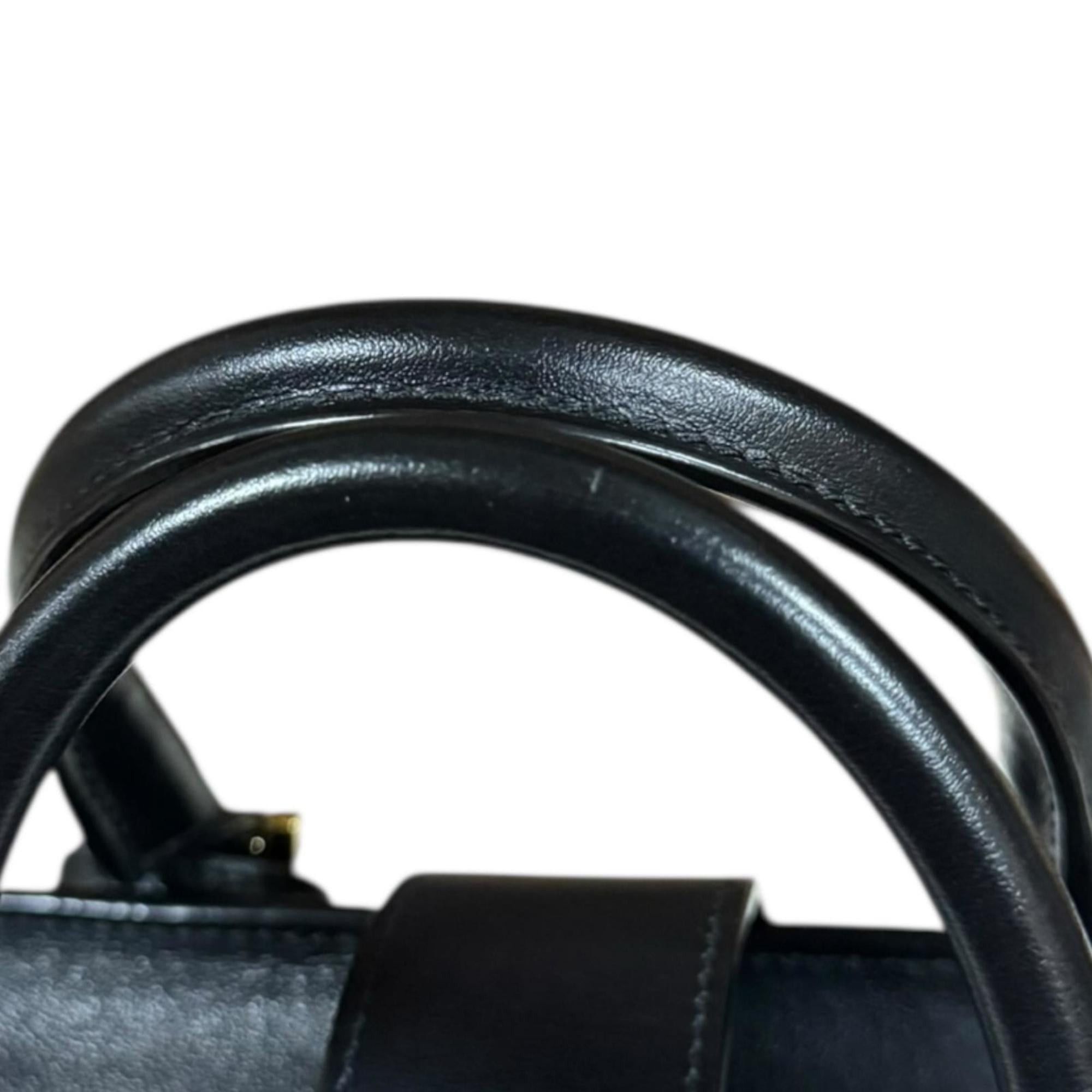 Saint Laurent Paris Saint Laurent Baby Cabas Shoulder Bag, Leather 568853, Black, Women's, Pre-owned, 2-Way Size ONE SIZE - 15 Thumbnail