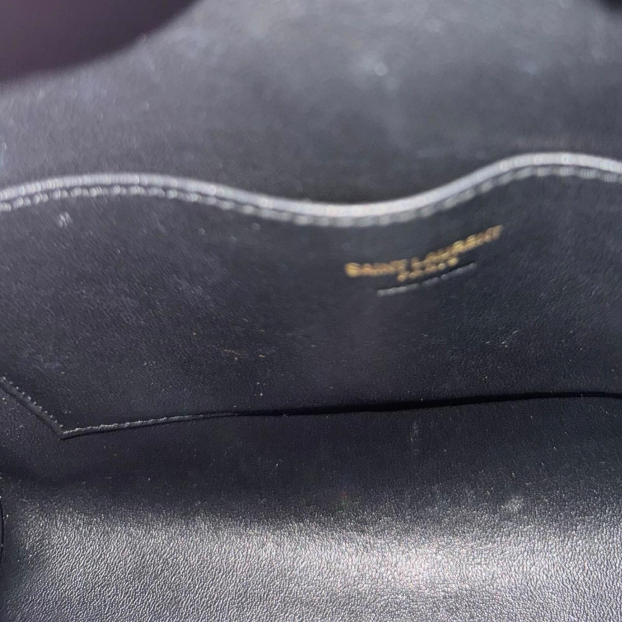 Saint Laurent Paris Saint Laurent Baby Cabas Shoulder Bag, Leather 568853, Black, Women's, Pre-owned, 2-Way Size ONE SIZE - 9 Thumbnail