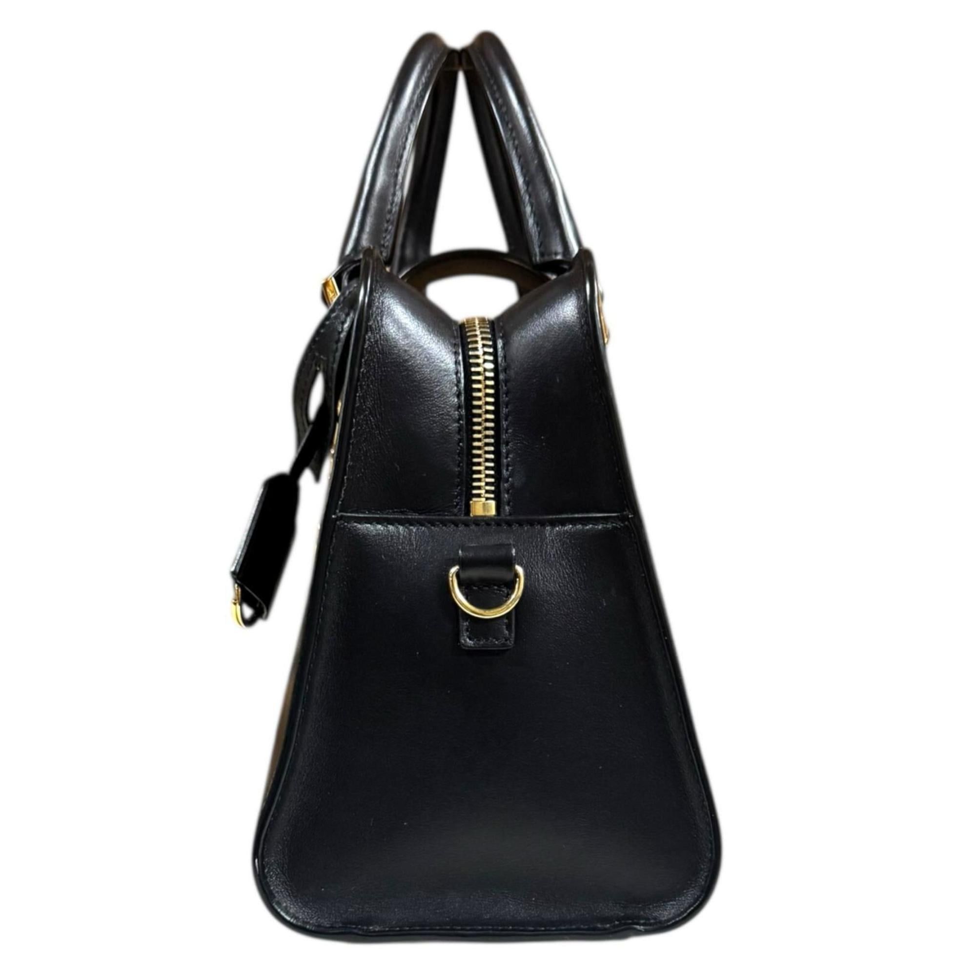 Saint Laurent Paris Saint Laurent Baby Cabas Shoulder Bag, Leather 568853, Black, Women's, Pre-owned, 2-Way Size ONE SIZE - 5 Thumbnail