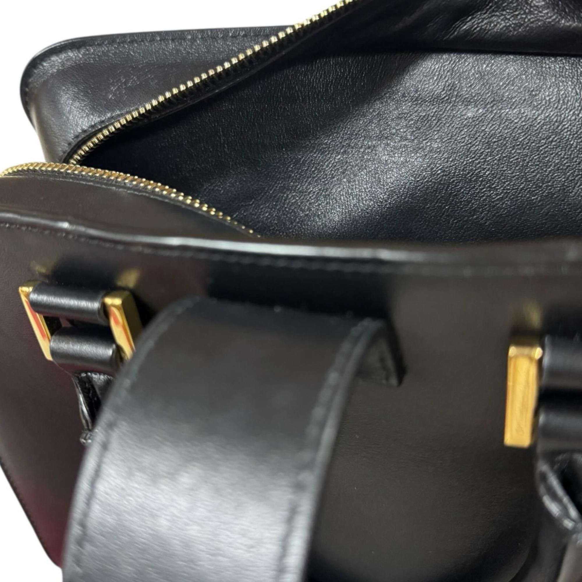 Saint Laurent Paris Saint Laurent Baby Cabas Shoulder Bag, Leather 568853, Black, Women's, Pre-owned, 2-Way Size ONE SIZE - 11 Thumbnail