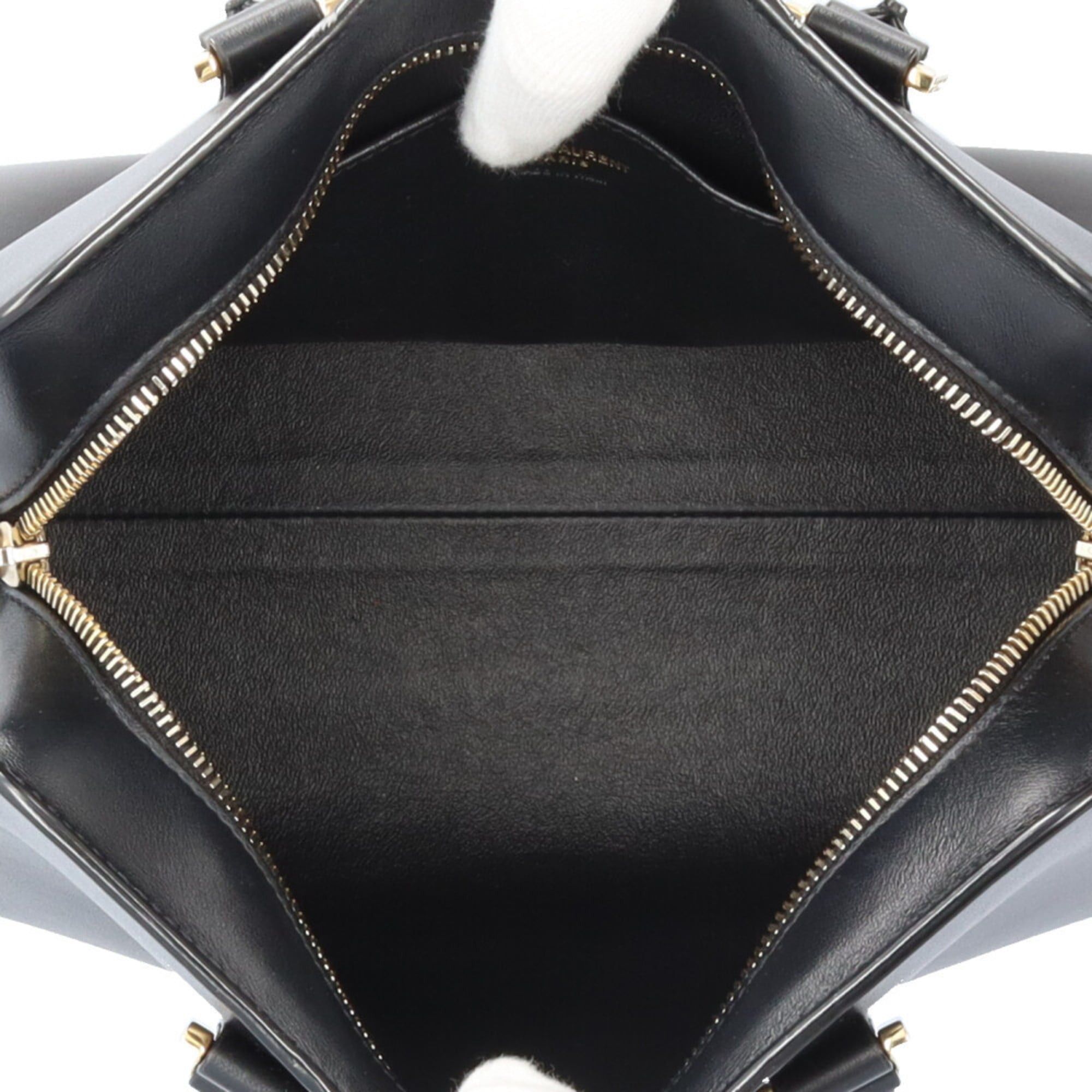 Saint Laurent Paris Saint Laurent Baby Cabas Shoulder Bag, Leather 568853, Black, Women's, Pre-owned, 2-Way Size ONE SIZE - 7 Thumbnail