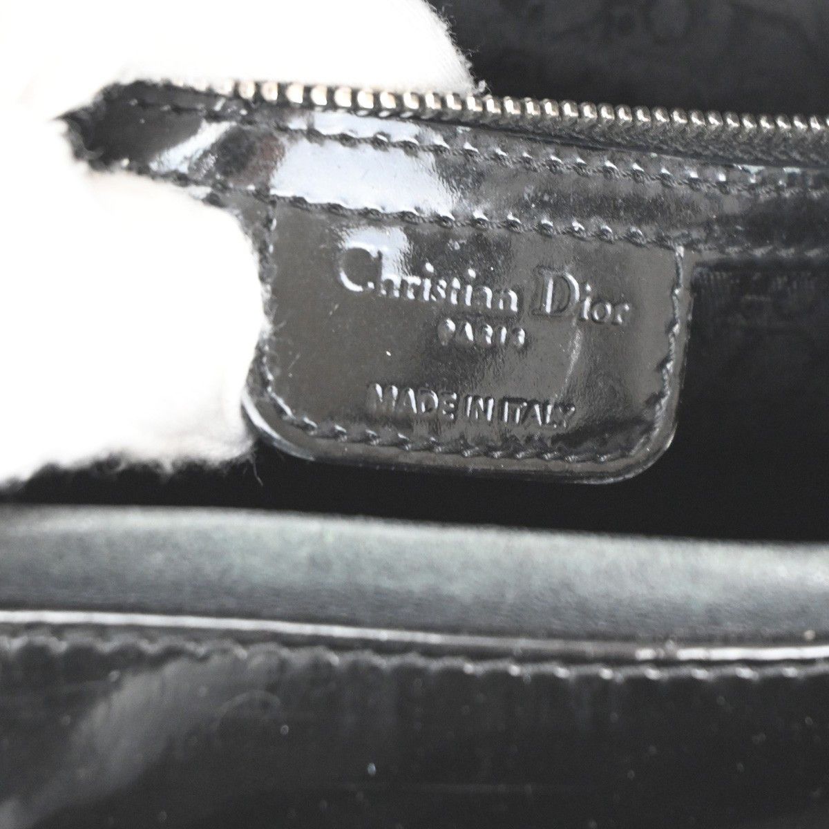 Dior Christian Dior Lady Dior Bag Cannage Quilt Patent Size ONE SIZE - 6 Thumbnail