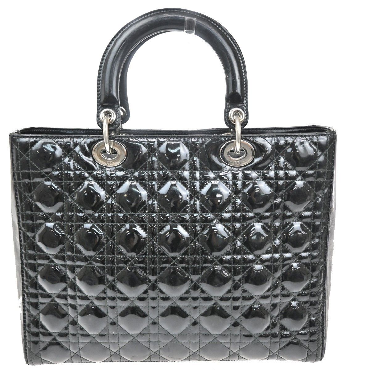 Dior Christian Dior Lady Dior Bag Cannage Quilt Patent Size ONE SIZE - 2 Thumbnail