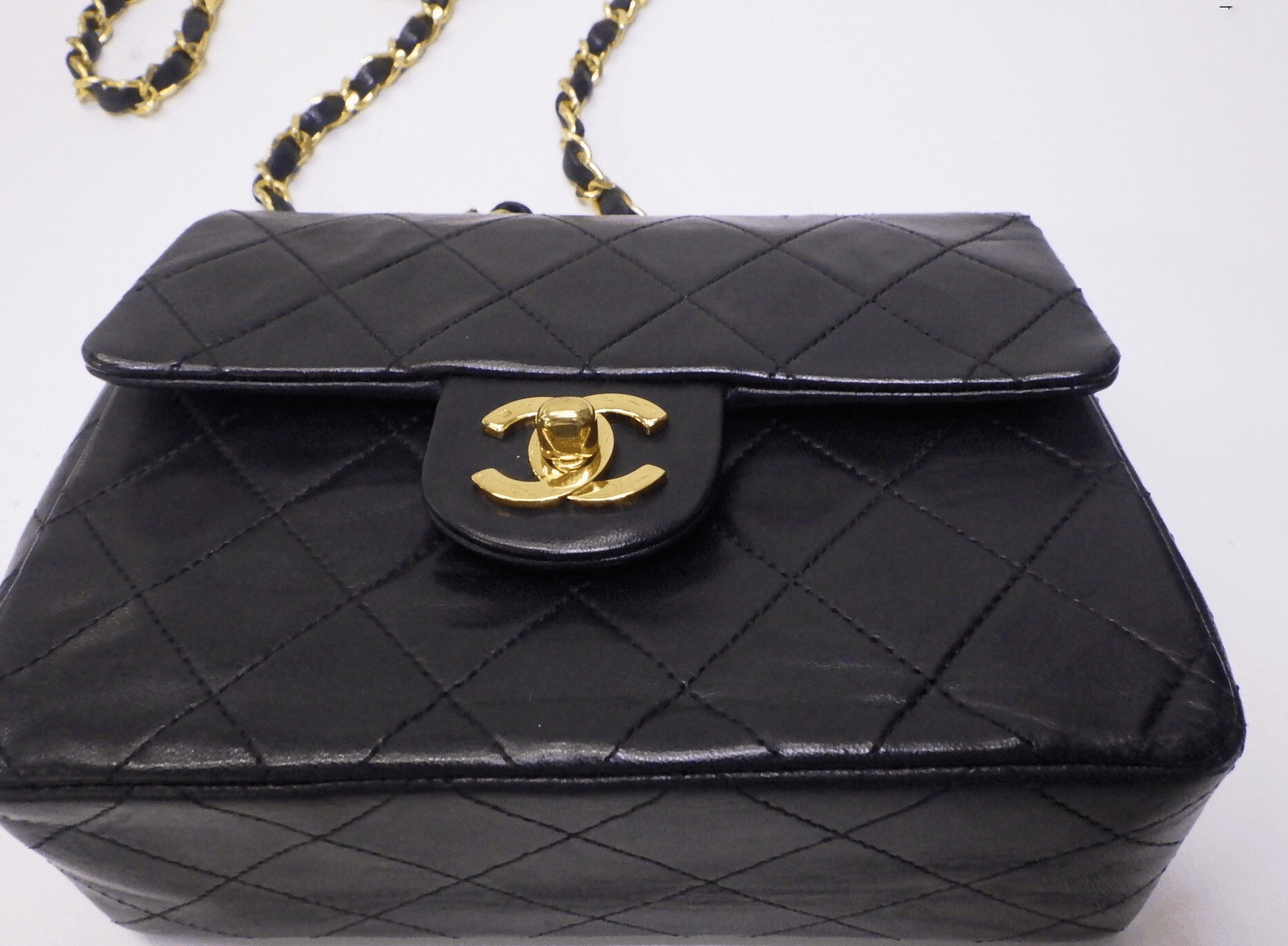 Chanel Chanel Lacquered Metal CC Flap Bag Quilted Lambskin Size ONE SIZE - 5 Thumbnail