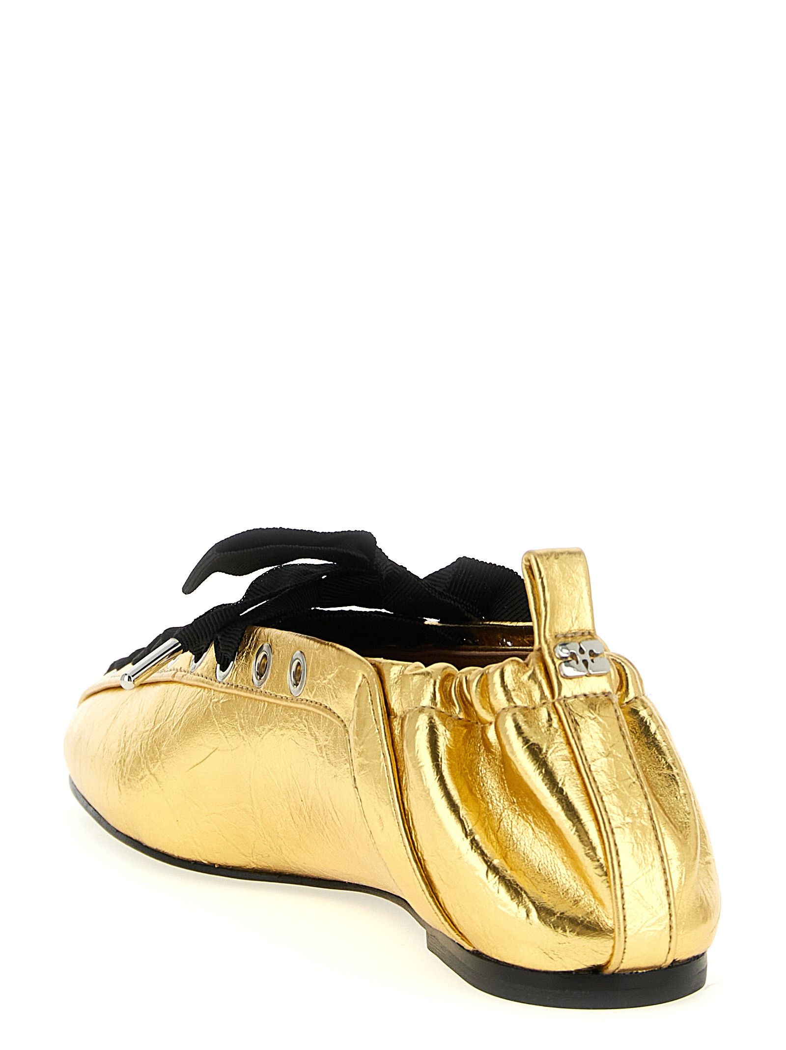 Ganni 'Lace-Up' Ballet Flats Size US 6 / IT 36 - 3 Thumbnail