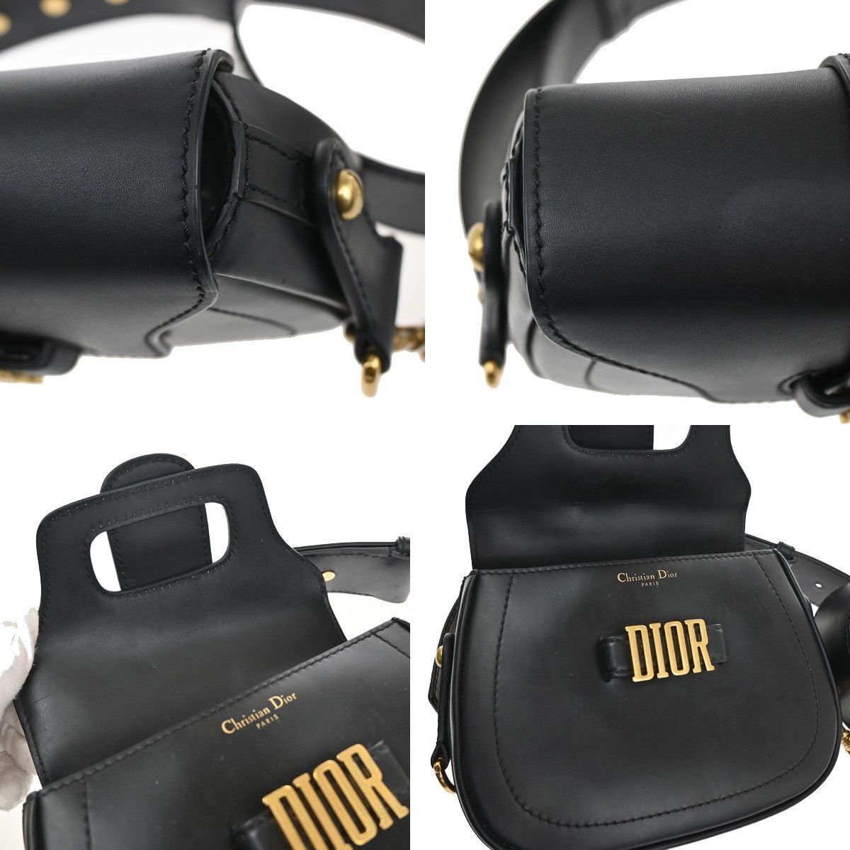 Dior Christian Dior D-Fence Saddle Bag Leather Size ONE SIZE - 11 Thumbnail