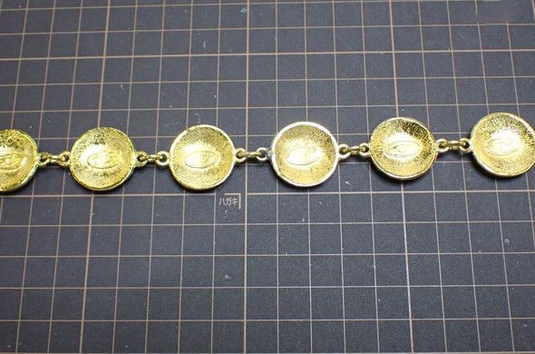 Chanel Chanel CC Chain Detail Cuff Bracelet Metal with Leather Size ONE SIZE - 7 Thumbnail