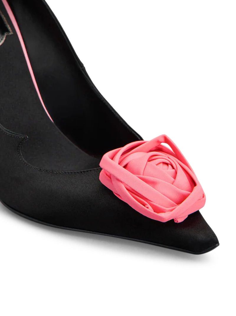Roger Vivier ROSE VIVIER SATIN PUMPS Size US 7 / IT 37 - 5 Thumbnail
