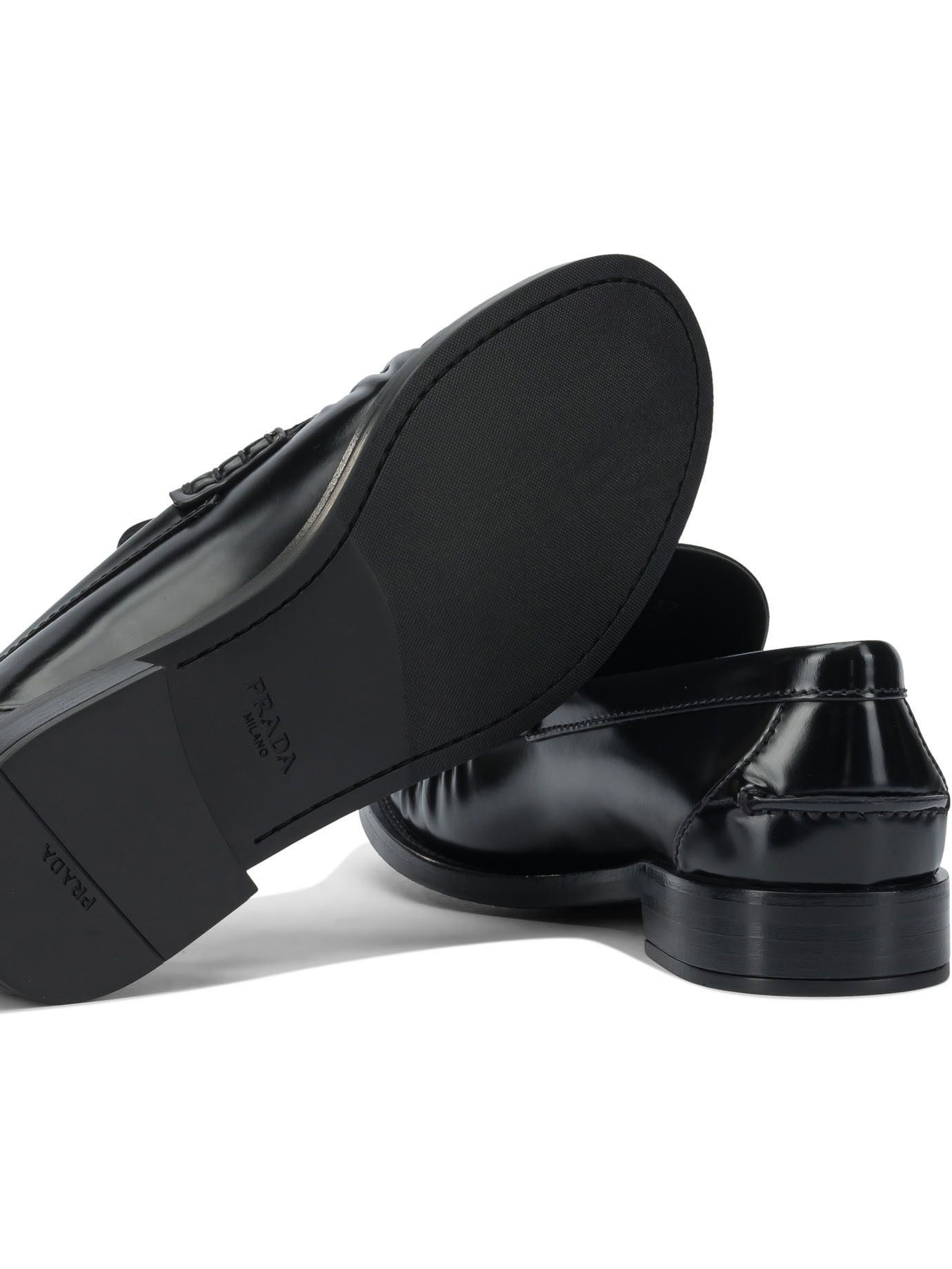 Prada Brushed Leather Loafers IT 38 Women - USA Duties Paid