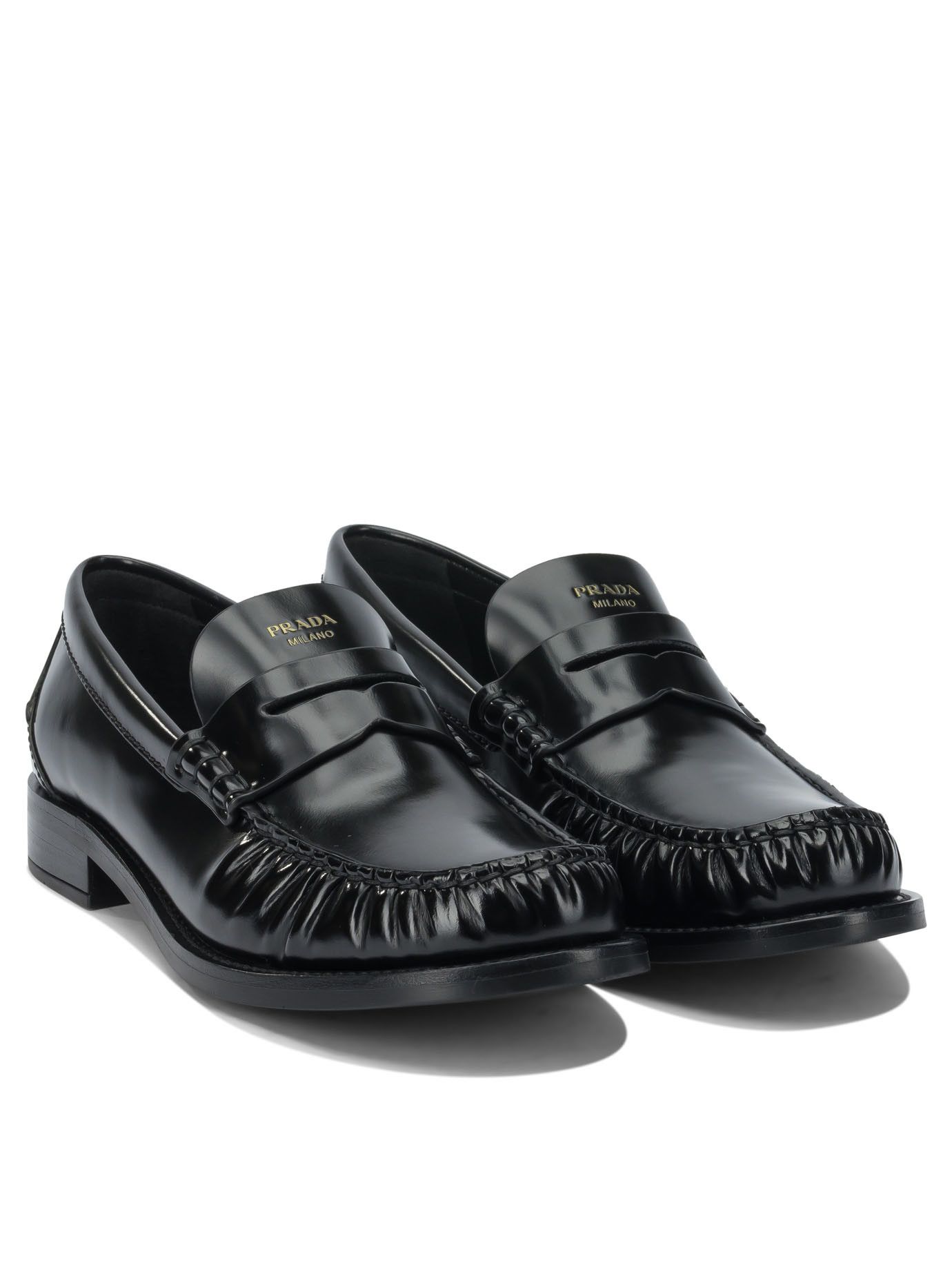 Prada Brushed Leather Loafers IT 38 Women - USA Duties Paid