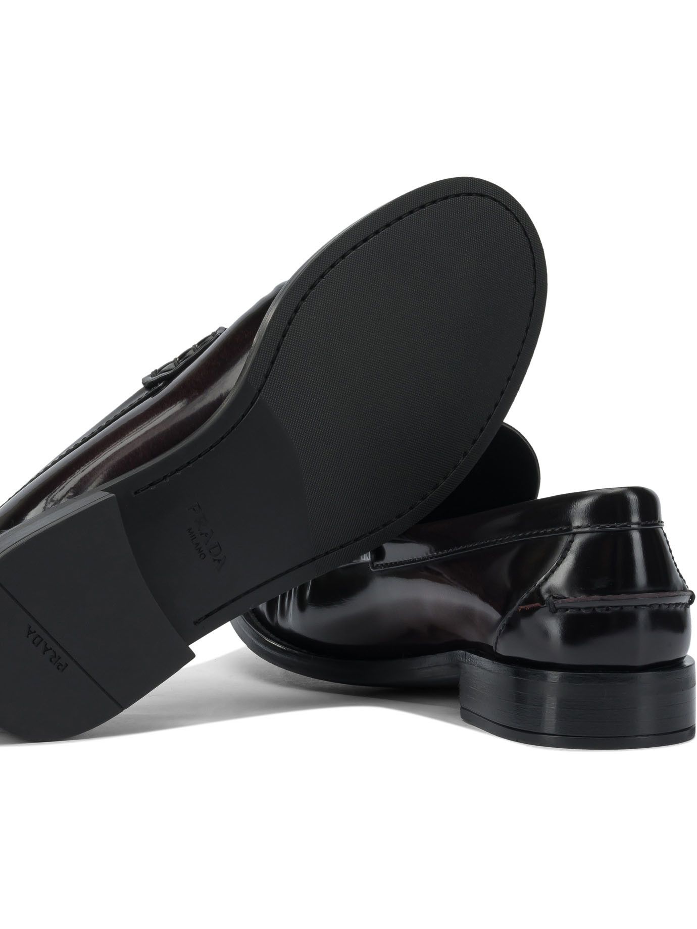 Prada Brushed Leather Loafers IT 40 Women - USA Duties Paid