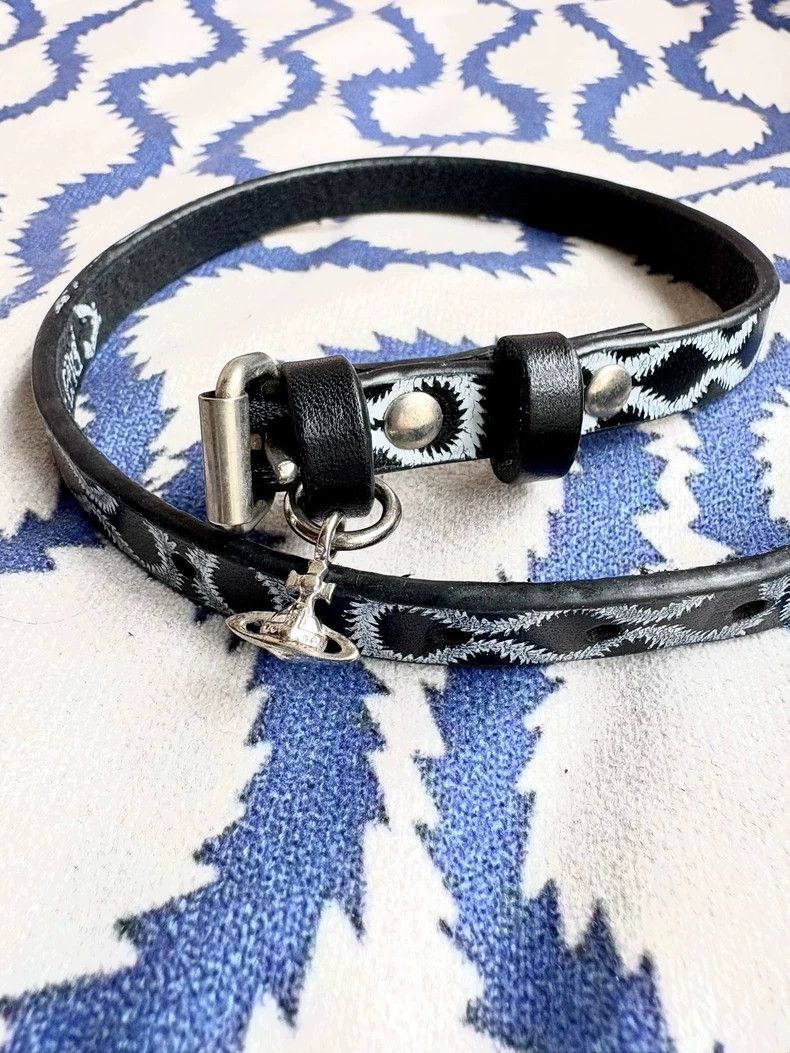 Vivienne Westwood Vivienne Westwood Vintage Pirate Pattern Choker - dmc Size ONE SIZE - 8 Thumbnail