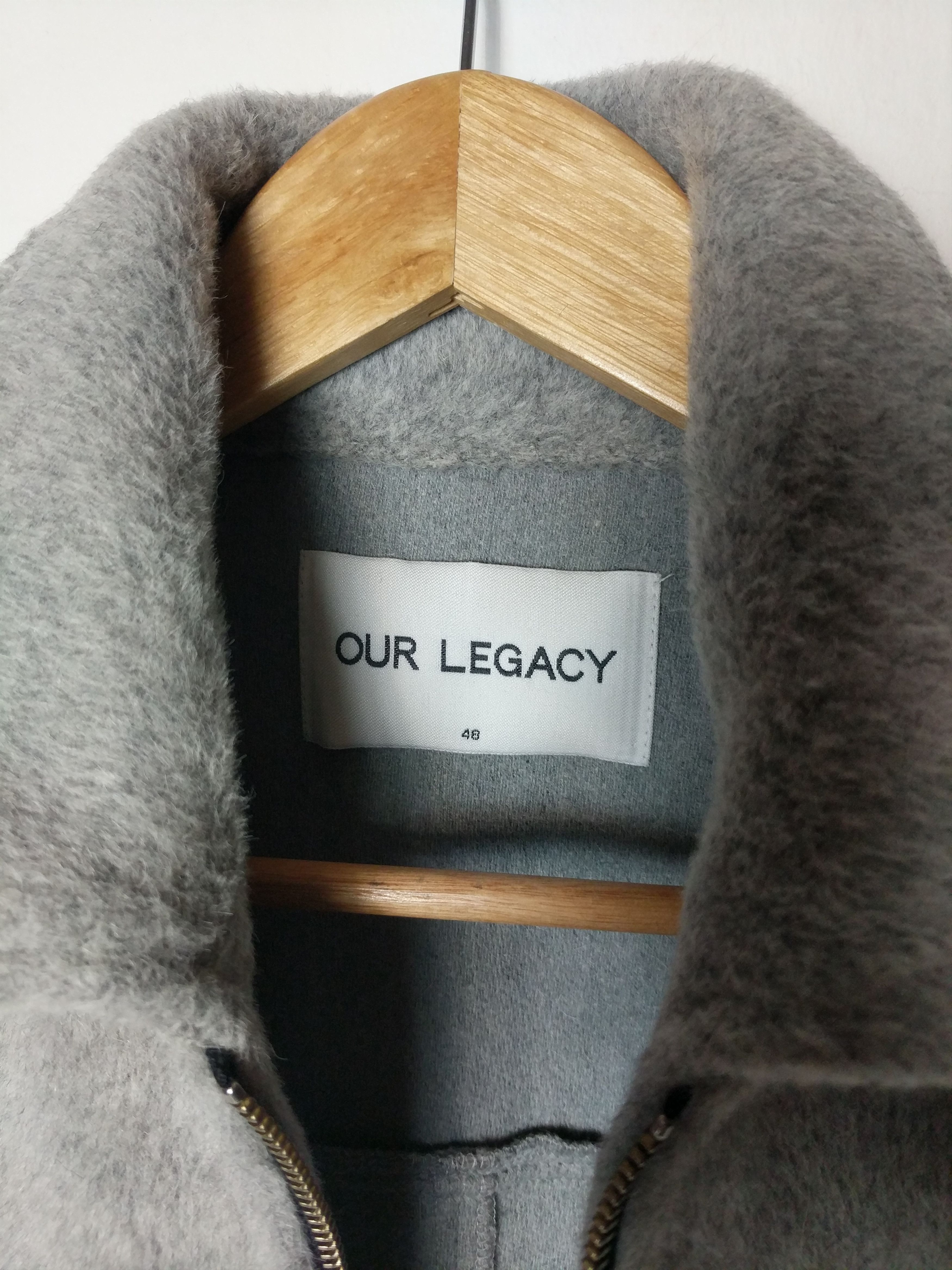 Our Legacy Alpaca Wool Felt Patch Blouson Grey Cillium Size 48 Size US M / EU 48-50 / 2 - 4 Thumbnail