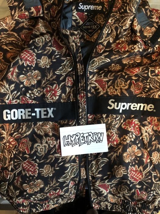 Supreme Goretex Supreme Court Jacket Flower Print | Grailed