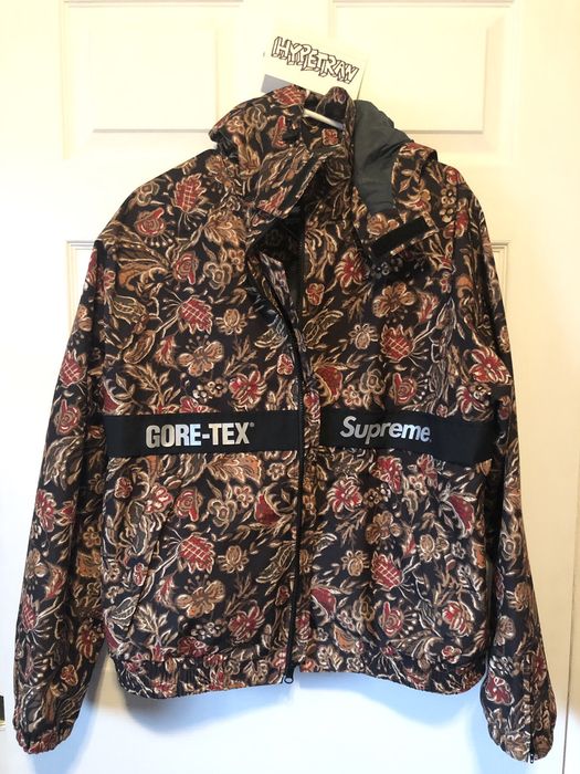 Supreme Goretex Supreme Court Jacket Flower Print | Grailed