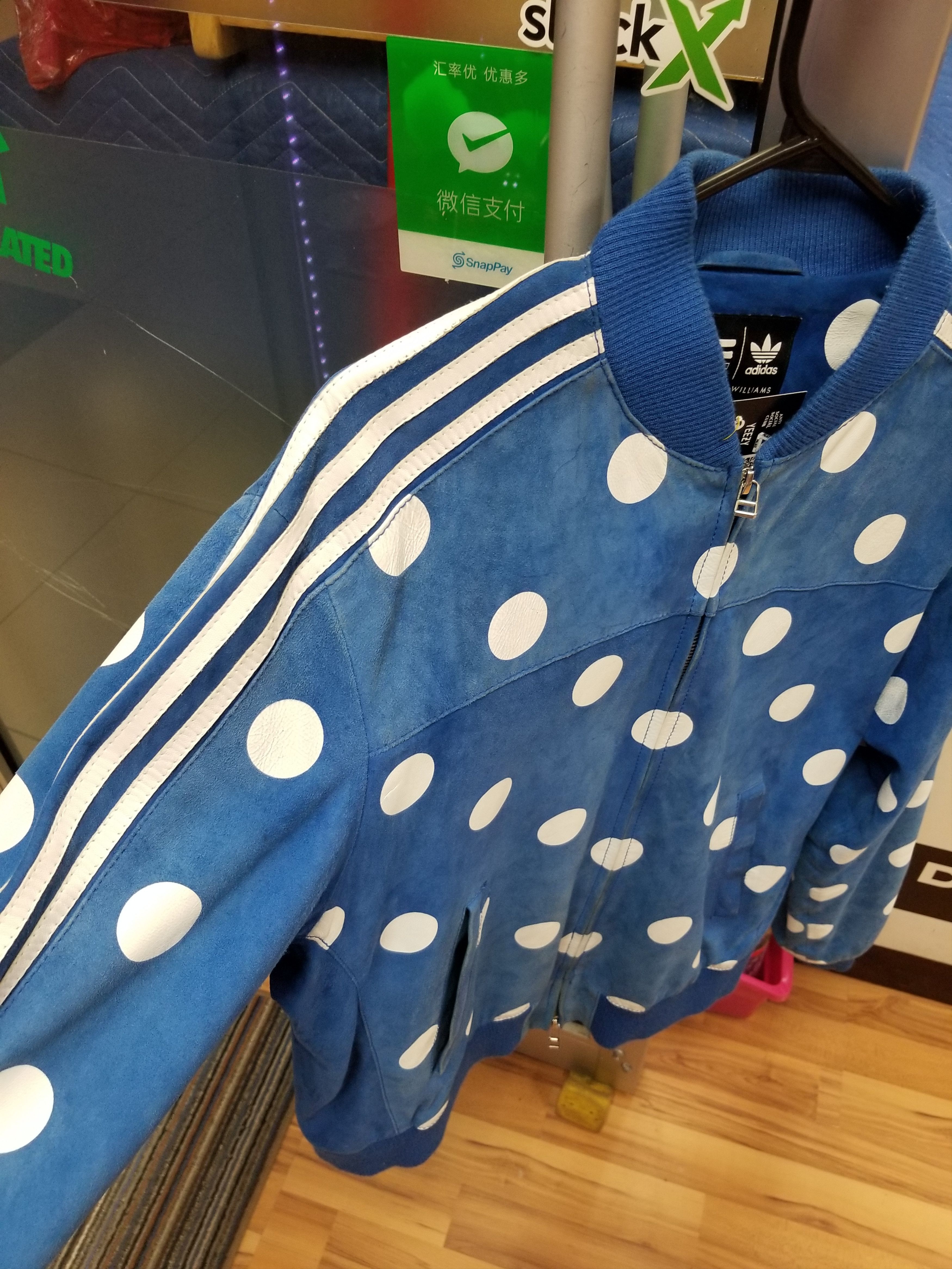 Adidas polka dot track jacket best sale