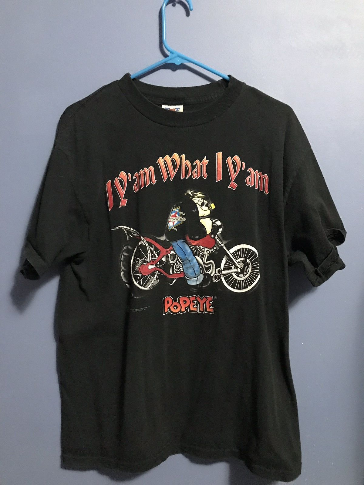 Vintage vintage popeye motorcycle t shirt | Grailed