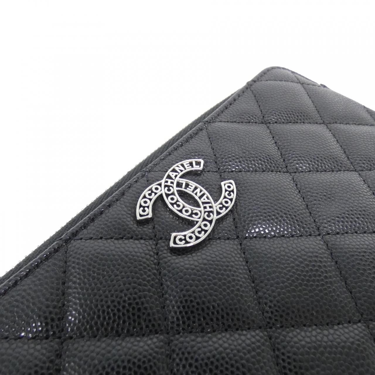 Chanel Chanel Chanel AP3837 Caviar Skin Wallet on Chain Leather Long Wallet AP3837 DUTY FREE for USA Size ONE SIZE - 4 Thumbnail