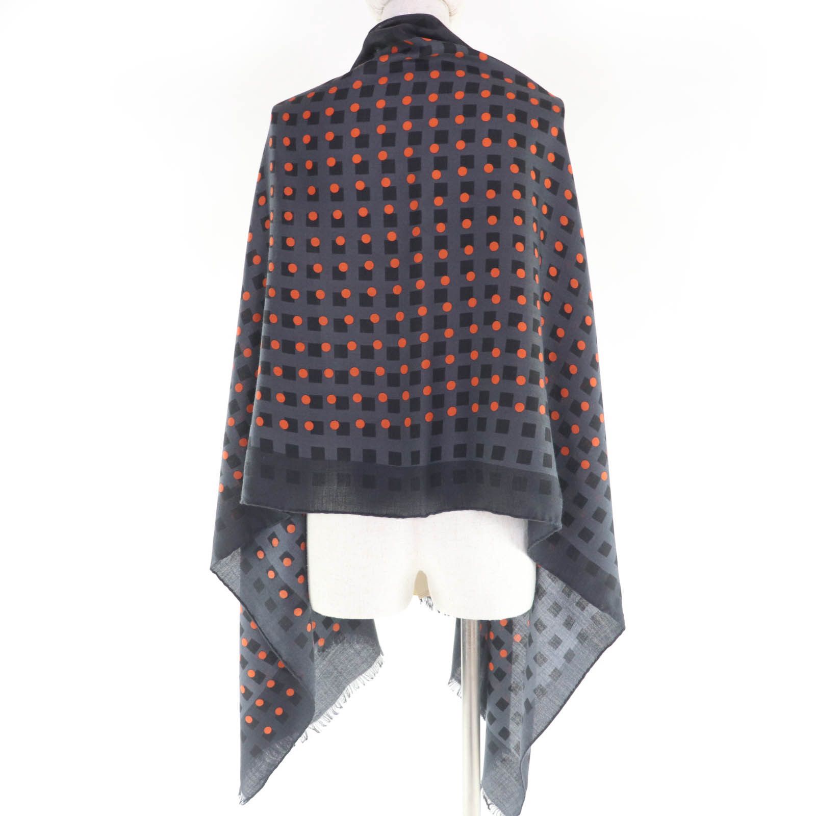 Hermes Hermes Hermes Stall Dot Large Cashmere Shawl Natural Material Shawl DUTY FREE for USA Size ONE SIZE - 5 Thumbnail