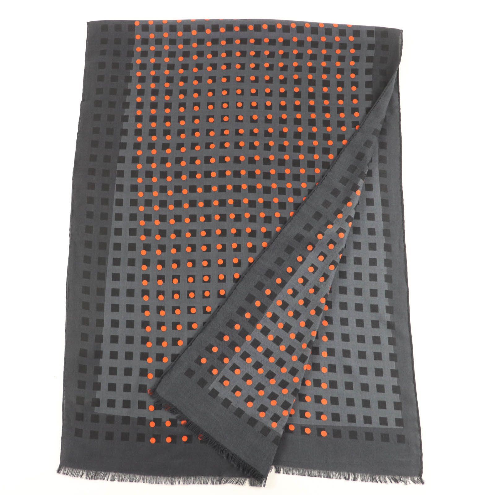 Hermes Hermes Hermes Stall Dot Large Cashmere Shawl Natural Material Shawl DUTY FREE for USA Size ONE SIZE - 2 Thumbnail