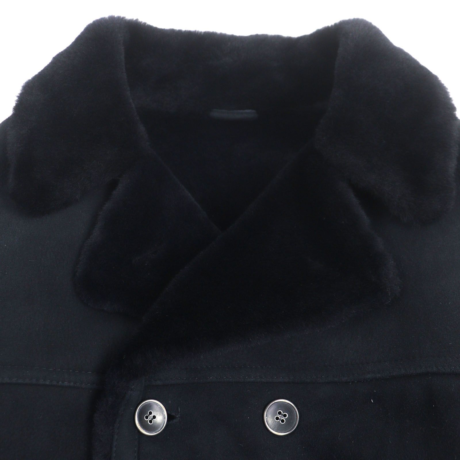 Other Other EMMETI Mouton Double-breasted Coat Leather Outerwear DUTY FREE for USA Size ONE SIZE - 2 Thumbnail