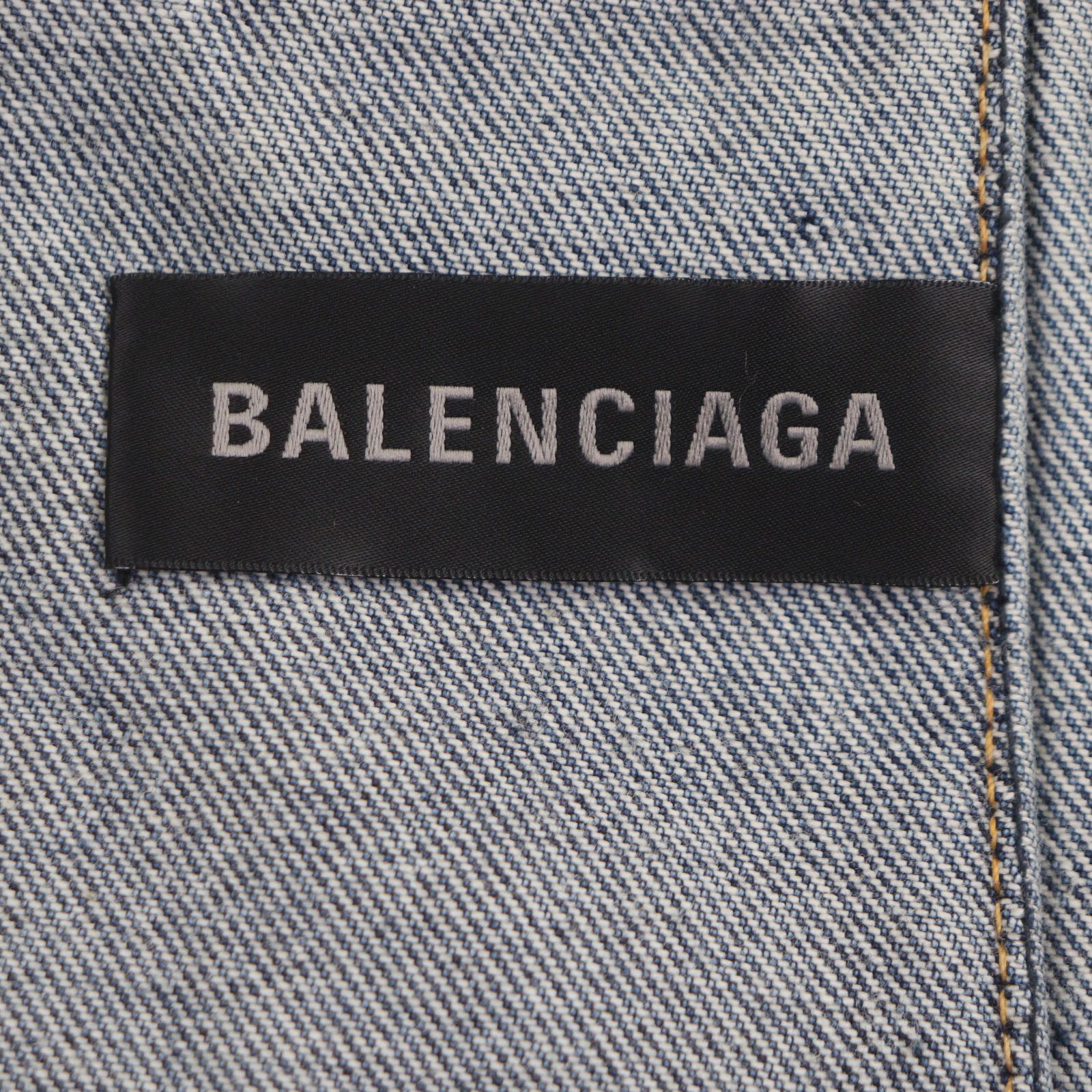 Balenciaga Balenciaga Balenciaga Deconstructed Panelled Denim Jacket Denim Outerwear 704527 DUTY FREE for USA Size ONE SIZE - 6 Thumbnail